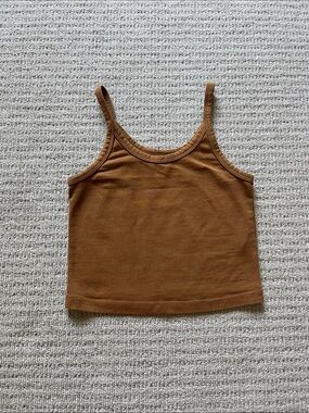 Brown ARQ Cotton Tank Top